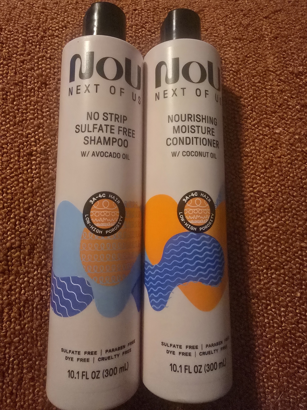 Next Of Us Sulfate-Free Shampoo & Nourishing Conditioner Set - Blue & Orange